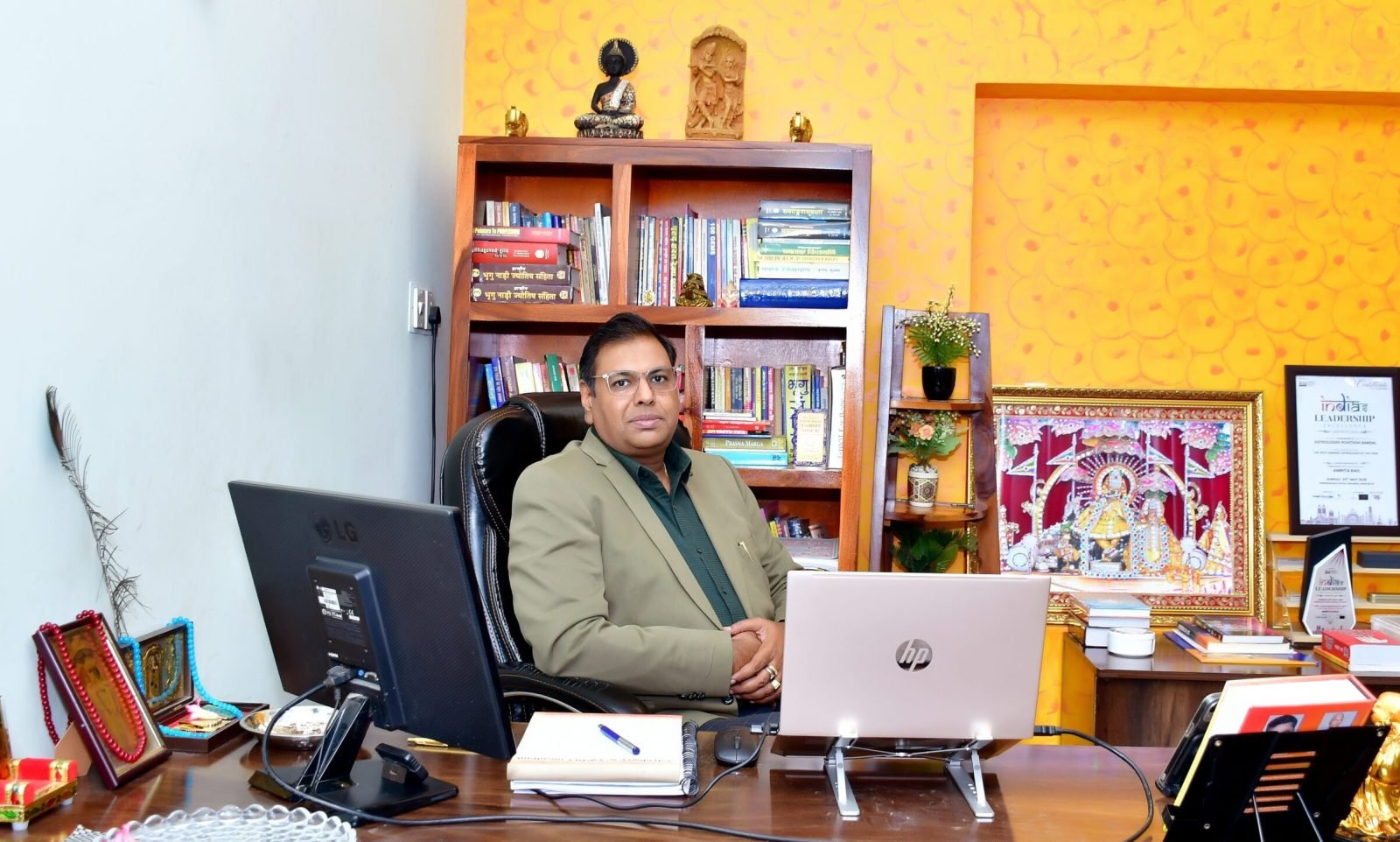 Astrologer Rohitash Bansal in premium astrology consultation office